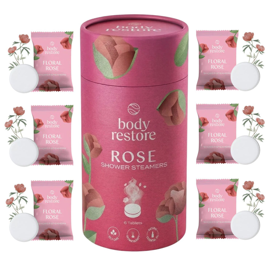 Floral Rose Shower Steamers - Giftbox 6 Pack