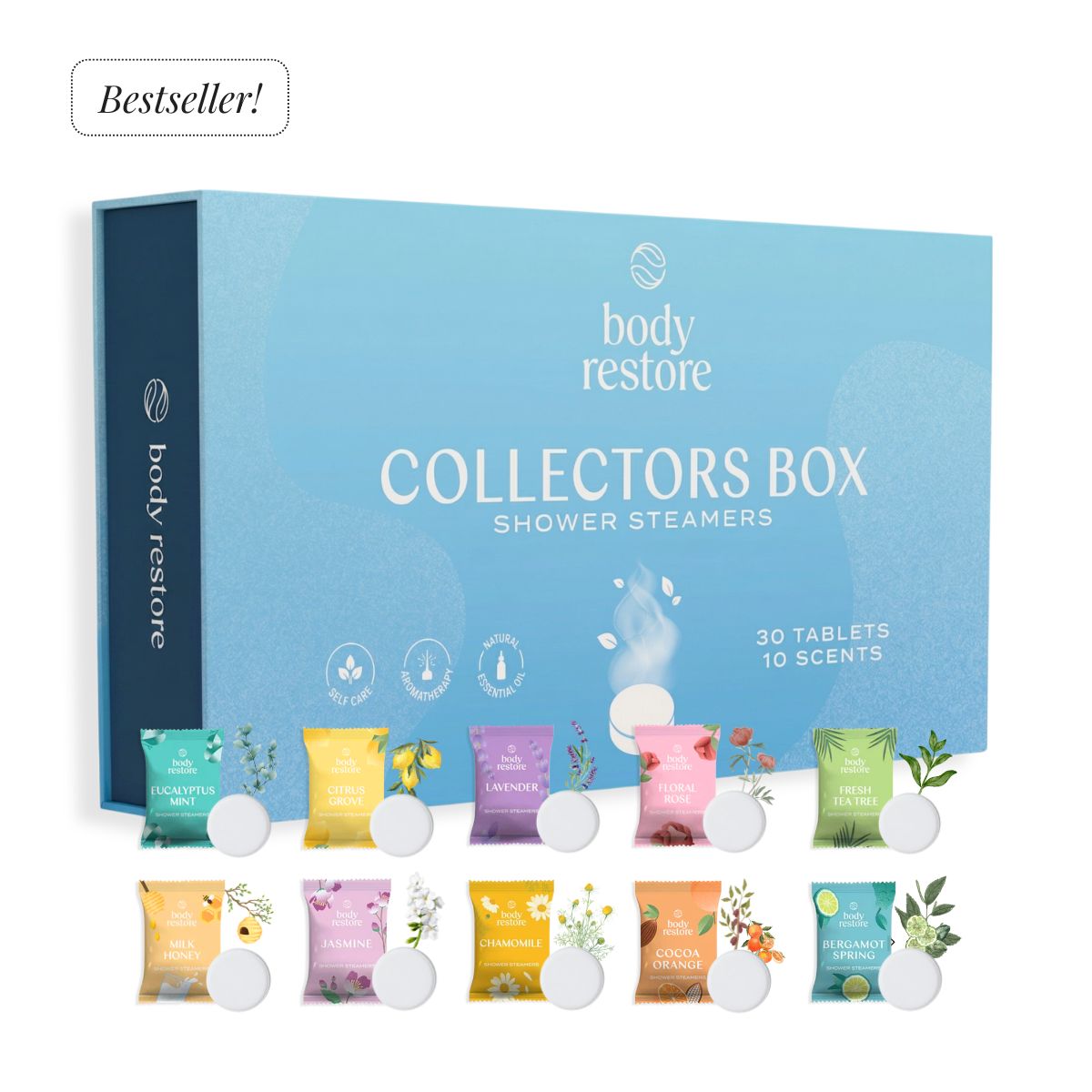 Coffret Collection d'Aromathérapie - 30 Pastilles de Douche