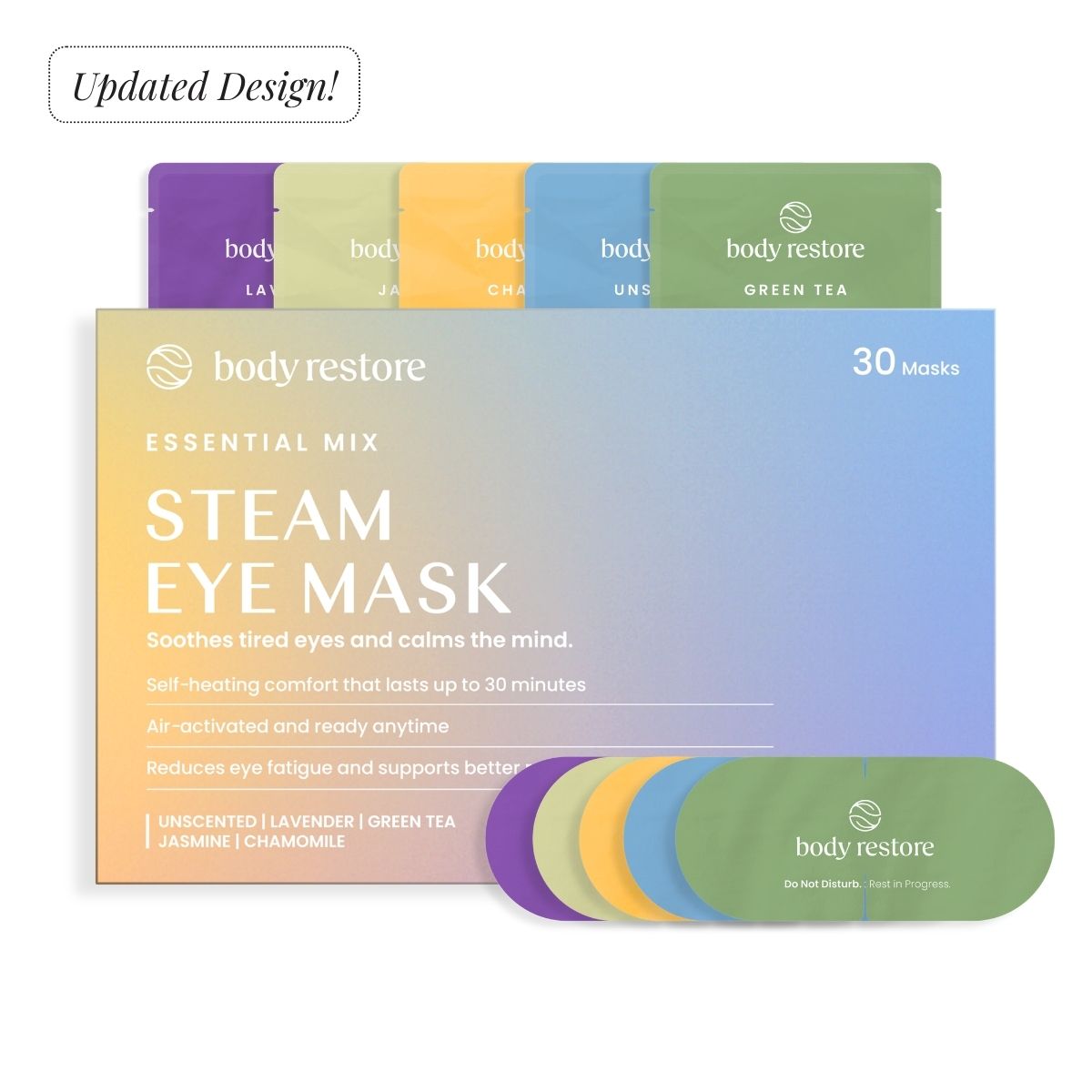 Masques pour les yeux Essential Mix à la vapeur - Lot de 30