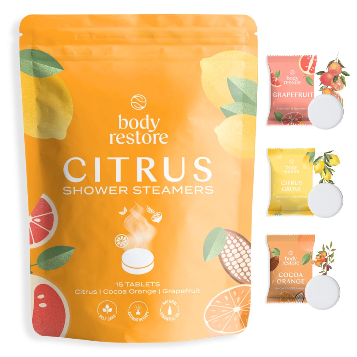 Citrus Shower Steamers - 15 Pack
