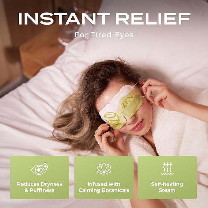 Green Tea Stoom Oogmaskers - 5 Pack