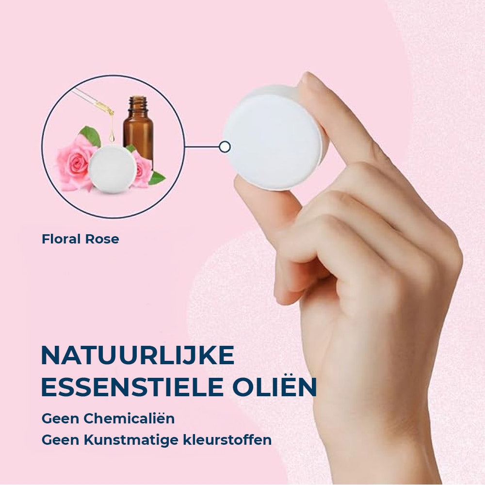 Pastilles de douche parfum rose florale - lot de 15