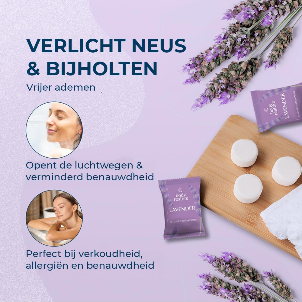 Pastilles de douche à la lavande - Coffret cadeau 6 pièces