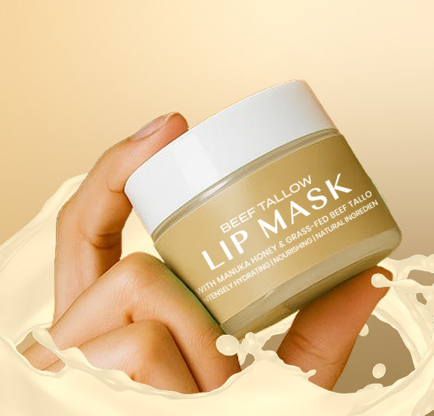 Beef Tallow Lip Mask - Vanilla