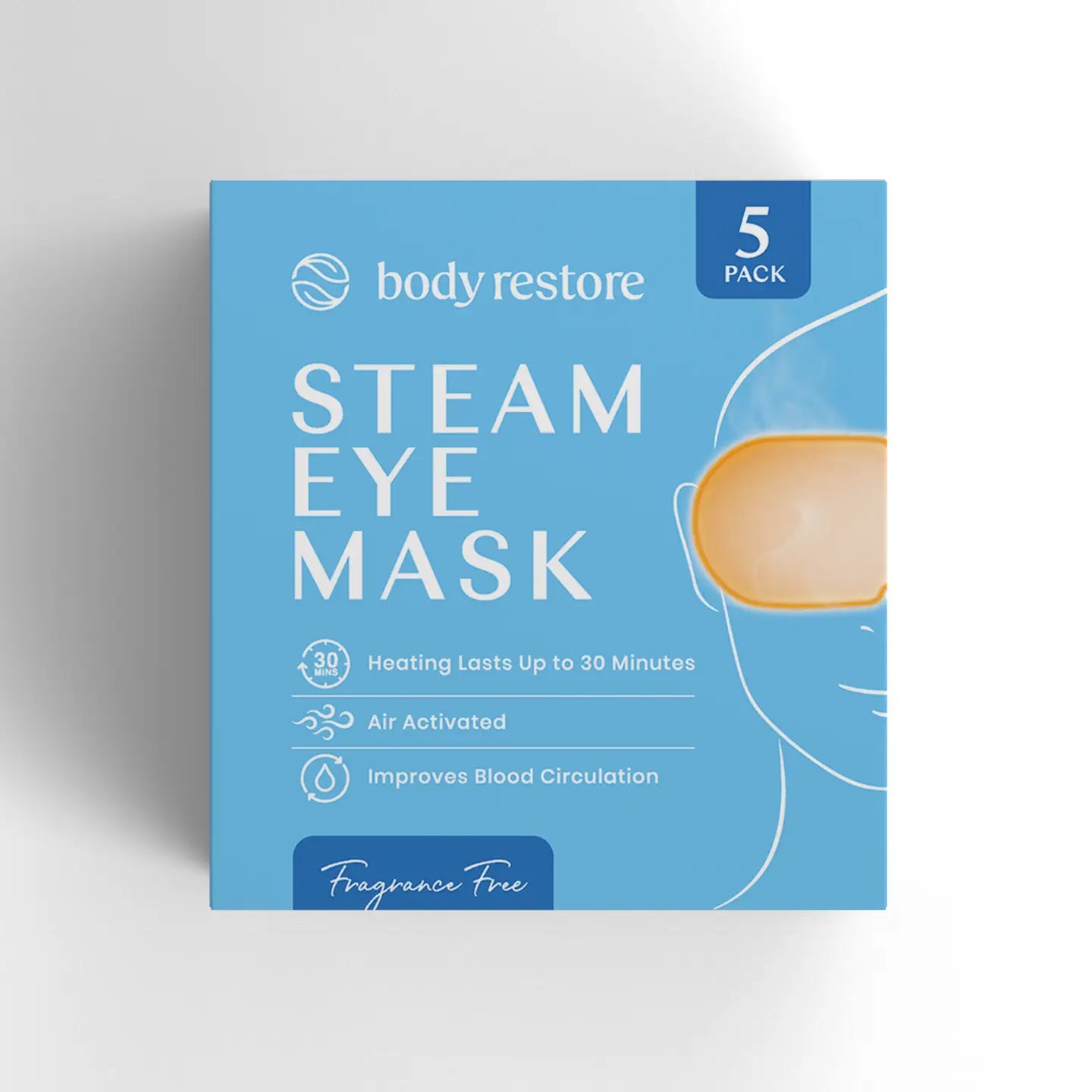 Geurloze Stoom Oogmaskers - 5 Pack